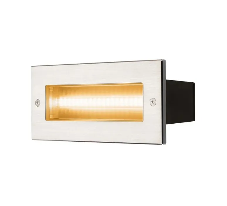 Applique*SLV Applique d'extérieur, BRICK, , IP65, LED, 3000K, 950 lm, L21cm, H9,1cm - noir