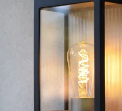 Applique*Roger Pradier Applique d'extérieur, Brick N° 1, , IP44, L16,9cm, H30,3cm - Noir velours