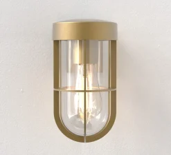 Applique*Astro Applique d'extérieur, Cabin Wall, , IP44, L11cm, H22cm - Lighting laiton antique