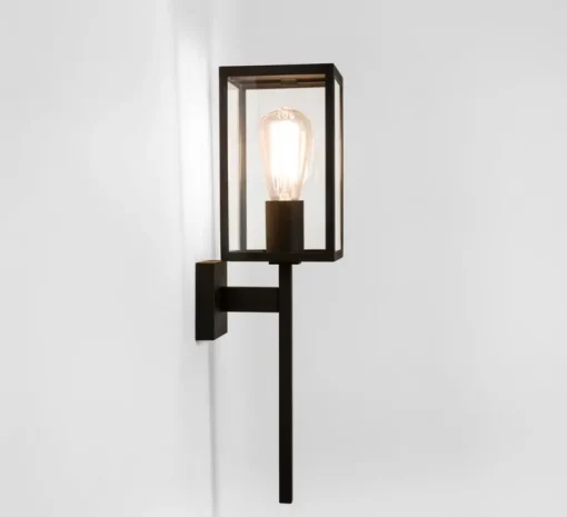 Applique d'extérieur, Coach 130, noir mat, IP44, L13cm, H50,5cm - ASTRO LIGHTING