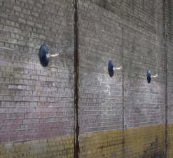 Applique*Roger Pradier Applique d'extérieur, Cooper N° 1, , IP65, L30,2cm, H30,2cm - verre clair Noir velours 113