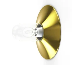 Applique d'extérieur, Cooper N° 1, verre clair laiton brossé 075, IP65, L30,2cm, H30,2cm - Roger Pradier