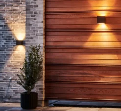 Applique*Light Point Applique d'extérieur, CUBE XL Up&Down, , IP54, LED, 3000K, 1080lm, Ø15cm, H15cm - noir