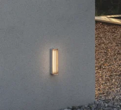 Applique*Santa & Cole Applique d'extérieur, Estadio Singular, , IP65, LED, dim, 2700K, 204 lm, L6,2cm, H30,4cm - blanc