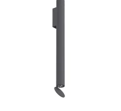 Applique*Flos Applique d'extérieur, Flauta riga 2, , IP65, LED, dim, 2700K, 694 lm, Ø4,5cm, H50cm - anthracite