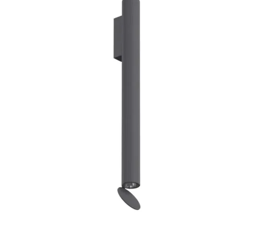 Applique*Flos Applique d'extérieur, Flauta riga 2, , IP65, LED, dim, 2700K, 694 lm, Ø4,5cm, H50cm - anthracite