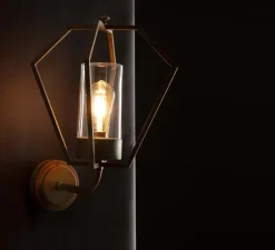 Applique*Moretti Luce Applique d'extérieur, Gemstone 3450, , IP44, L33cm, H48cm - Laiton vieilli