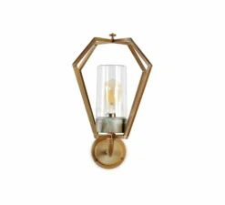 Applique*Moretti Luce Applique d'extérieur, Gemstone 3450, , IP44, L33cm, H48cm - Laiton vieilli