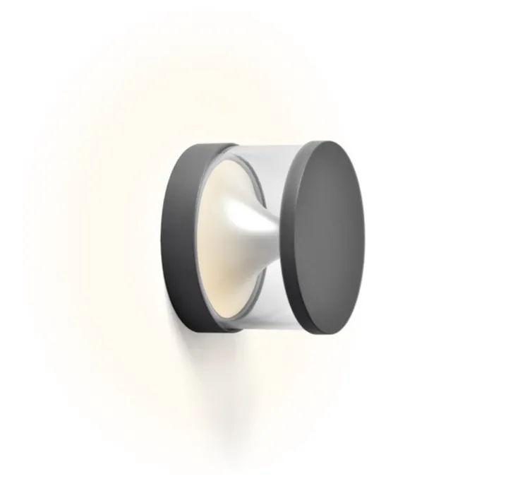 Applique d'extérieur, Getton 2.0, anthracite, IP65, LED, dim, 3000K, 755 lm, Ø12,4cm, P9cm - Wever&Ducré