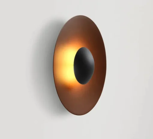 Applique*Marset Applique d'extérieur, Ginger 60C, , IP65, LED, dim, 2700K, 2933 lm, Ø60cm, P16,4cm - Marron rouille