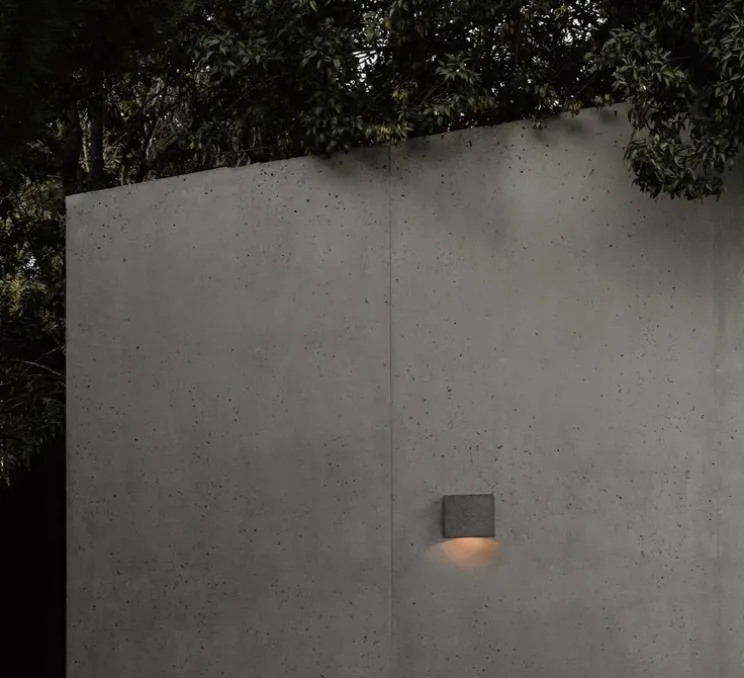 Applique d'extérieur, Grot 160, béton, IP55, LED, 2700K, 122 lm, L16cm, H12cm - Faro