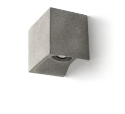 Applique d'extérieur, Grot 160, béton, IP55, LED, 2700K, 122 lm, L16cm, H12cm - Faro