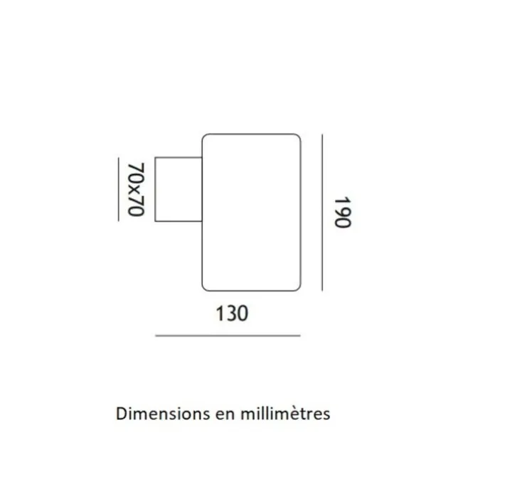 Applique d'extérieur, Hans, argile noir, IP55, Ø13cm, H19cm - Toscot