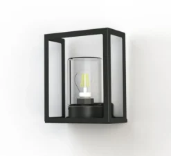 Applique*Roger Pradier Applique d'extérieur, Hugy N° 1, , IP65, L20,6cm, H25,3cm - gris anthracite