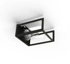 Applique*Roger Pradier Applique d'extérieur, Hugy N° 1, , IP65, L20,6cm, H25,3cm - gris anthracite