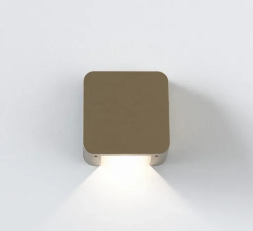 Applique d'extérieur, Incline Single, laiton, IP65, LED, dim, 3000K, 485 lm, L11cm, H12,2cm - Astro
