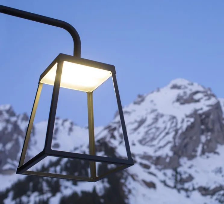 Applique d'extérieur, Lampiok 4 N° 1, Gris noir, IP65, LED, 3000K, 4794 lm, L45,2cm, H88,3cm - Roger Pradier