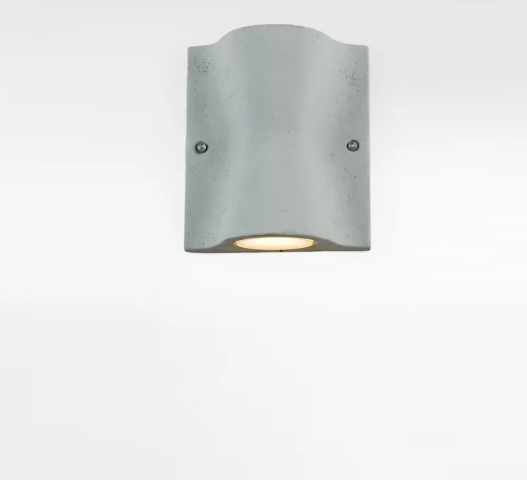 Applique d'extérieur, Lido Double, gris, IP55, L21cm, H23cm - Toscot