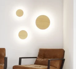 Applique*Beneito Faure Applique d'extérieur, Mac 250, , IP65, LED, dim, 2700-3200-4000K, 2000 lm, Ø25cm, H25cm - bois