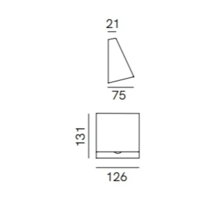 Applique*Il Fanale Applique d'extérieur, Mask 298.02.OS, , IP65, LED, dim, 3000K, 750 lm, L12,6cm, H13,1cm- laiton bruni