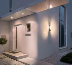 Applique*SLV Applique d'extérieur, Meridian, , IP54, L14cm, H38cm - anthracite