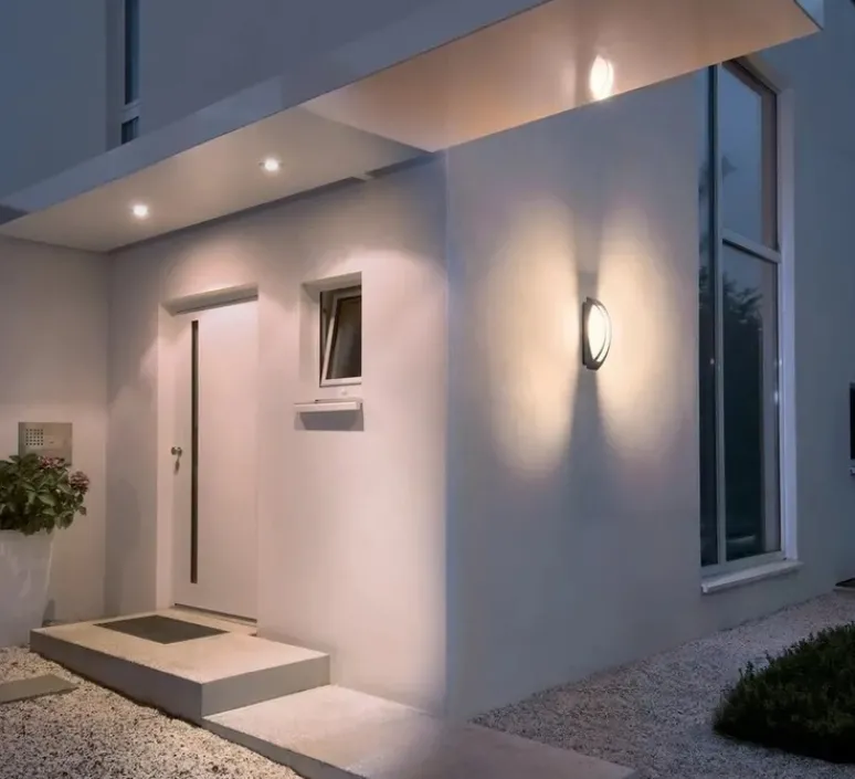 Applique*SLV Applique d'extérieur, Meridian, , IP54, L14cm, H38cm - anthracite