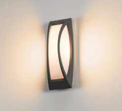 Applique*SLV Applique d'extérieur, Meridian, , IP54, L14cm, H38cm - anthracite