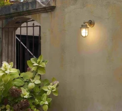 Applique*Faro Applique d'extérieur, NAHIR, , IP44, Ø12cm, H21cm - laiton