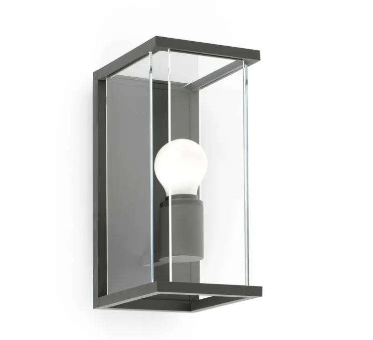 Applique d'extérieur, Nala, Gris foncé, IP54, L14cm, H29cm - Faro