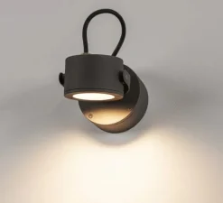 Applique*SLV Applique d’extérieur orientable, Sitra 360 WL, , IP44, Ø10cm, H11,6cm - anthracite