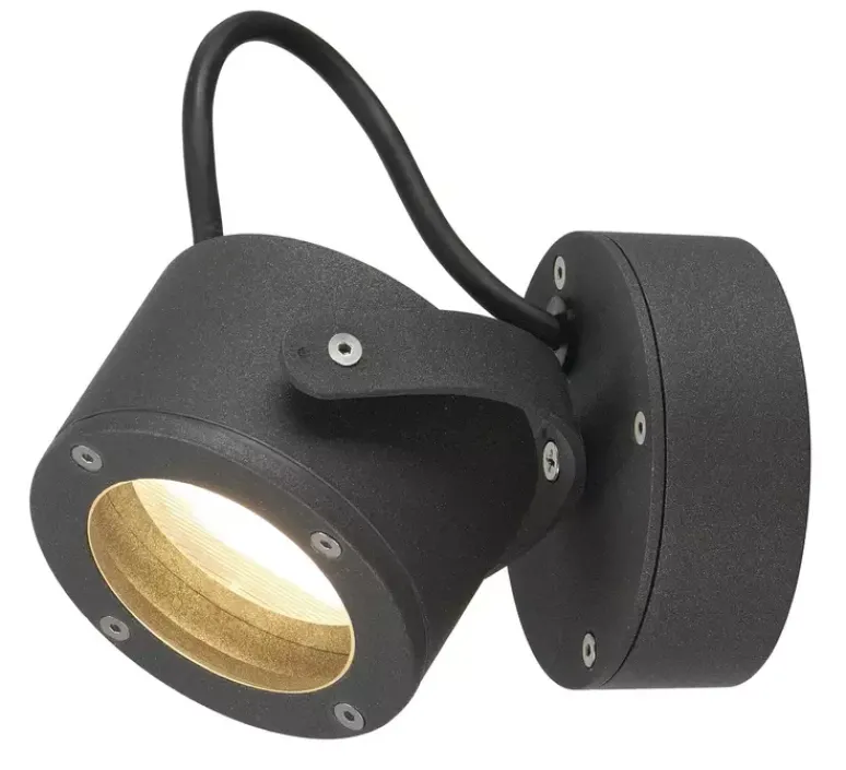 Applique*SLV Applique d’extérieur orientable, Sitra 360 WL, , IP44, Ø10cm, H11,6cm - anthracite