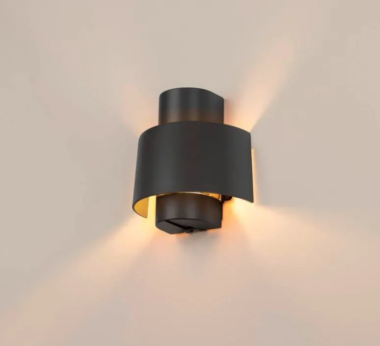 Applique*SLV Applique d'extérieur, Photoni , , IP65, L21,8cm, H22,5cm - noir