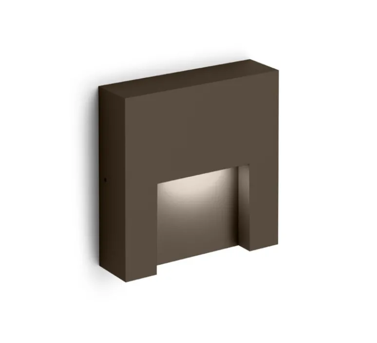 Applique*Wever&Ducré Applique d'extérieur, Reto Surface Outdoor 1.3, , IP65, LED, dim, 3000K, 160 lm, L13cm, H13cm - bronze