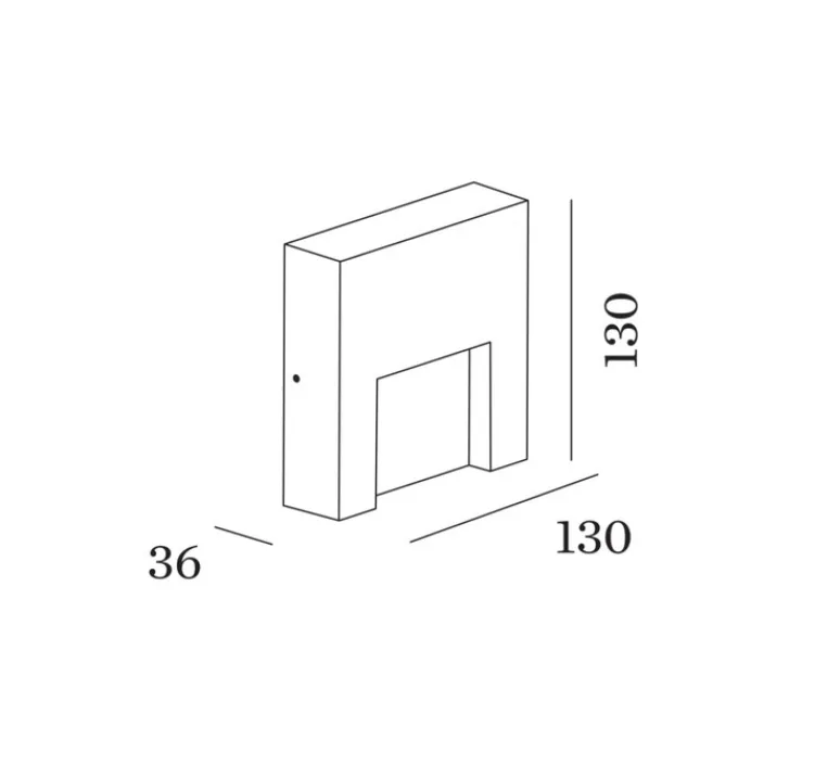 Applique*Wever&Ducré Applique d'extérieur, Reto Surface Outdoor 1.3, , IP65, LED, dim, 3000K, 160 lm, L13cm, H13cm - anthracite