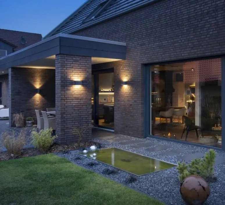 Applique*SLV Applique d'extérieur, Sitra cube M, , IP65, LED, dim, 3000-4000K, 1880 lm, L20cm, H11cm - anthracite