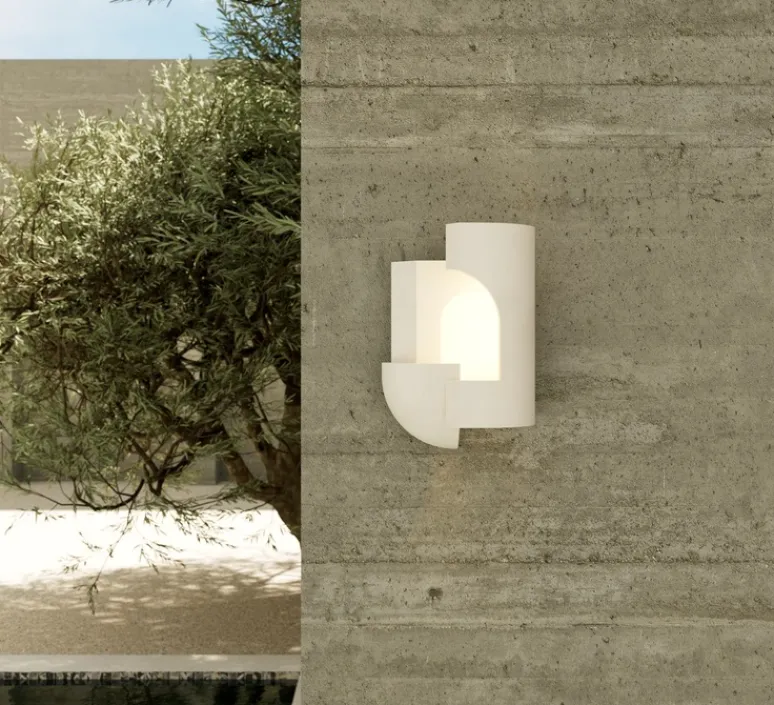 Applique*DCW éditions Paris Applique d'extérieur, Soul Story 2 outdoor, , IP64, LED, dim, 2700K, 250 lm, L20,5cm, H29,7cm - blanc