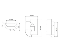 Applique*DCW éditions Paris Applique d'extérieur, Soul Story 2 outdoor, , IP64, LED, dim, 2700K, 250 lm, L20,5cm, H29,7cm - blanc