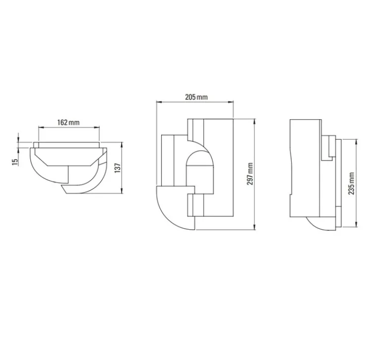 Applique*DCW éditions Paris Applique d'extérieur, Soul Story 2 outdoor, , IP64, LED, dim, 2700K, 250 lm, L20,5cm, H29,7cm - blanc