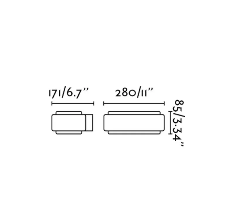 Applique*Faro Applique, d'extérieur, Sticker, blanc, LED, 623lm, 3000K, H8,5cm - L28cm - blanc, noir