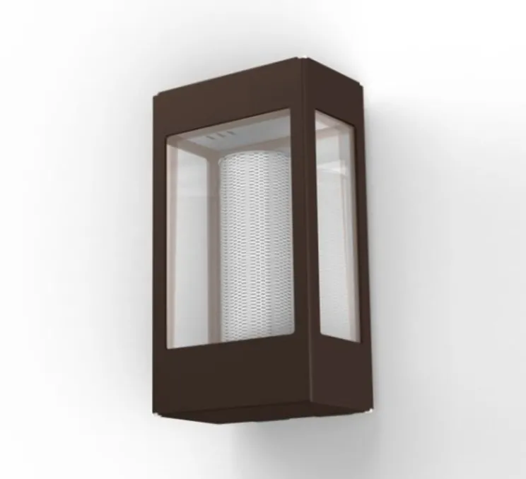 Applique d'extérieur, Tetra n°1, rouille, IP65, L17cm, H30cm - Roger Pradier