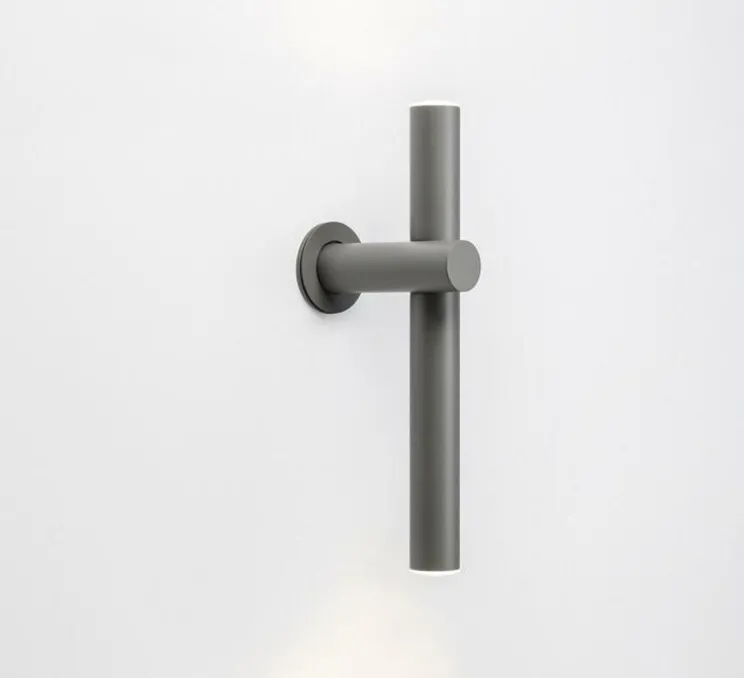 Applique d'extérieur, Tik A-4091X, gris, IP65, LED, 3000K, 300 lm, Ø3,5cm, H32,8cm - Estiluz