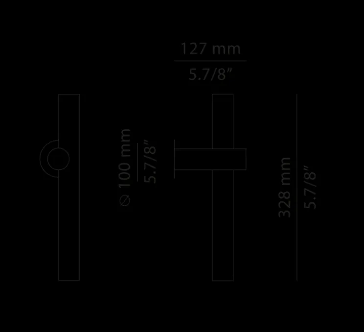 Applique d'extérieur, Tik A-4091X, gris, IP65, LED, 3000K, 300 lm, Ø3,5cm, H32,8cm - Estiluz