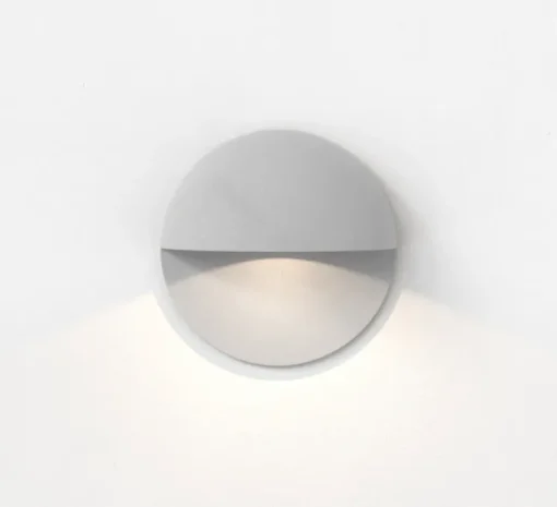 Applique d'extérieur, Tivola, éclairage de balisage, gris texturé, IP65, LED, 3000K, 82lm, Ø8cm, H4cm - Astro