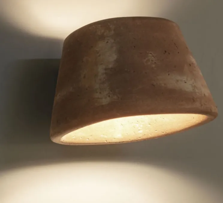 Applique d'extérieur, Tobo, terracotta, IP55, LED, 2700K, 900 lm, L24,5cm, H14,5cm - Toscot