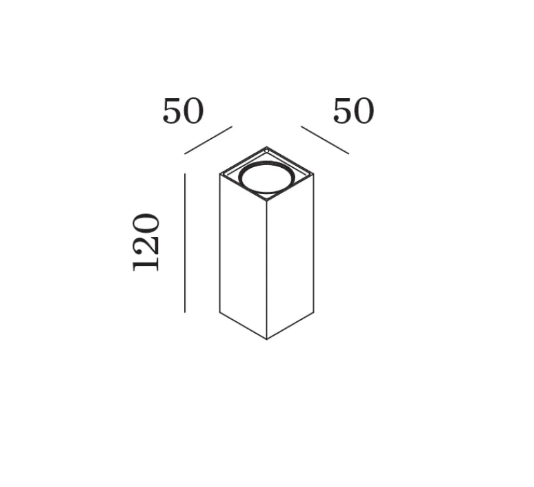 Applique*Wever&Ducré Applique d'extérieur, Train 2.0, , IP65, LED, 3000K, 2x280lm, L5cm, H12cm - blanc