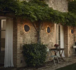 Applique d'extérieur, Tria 04, marron graphite, IP66, LED, dim, 2700K, 1346 lm, Ø28cm, H31cm - Bover