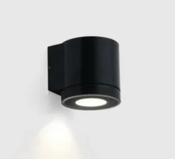 Applique*Wever&Ducré Applique d'extérieur, Tube 1.0 PAR16, , IP65, L8cm, H8cm - noir