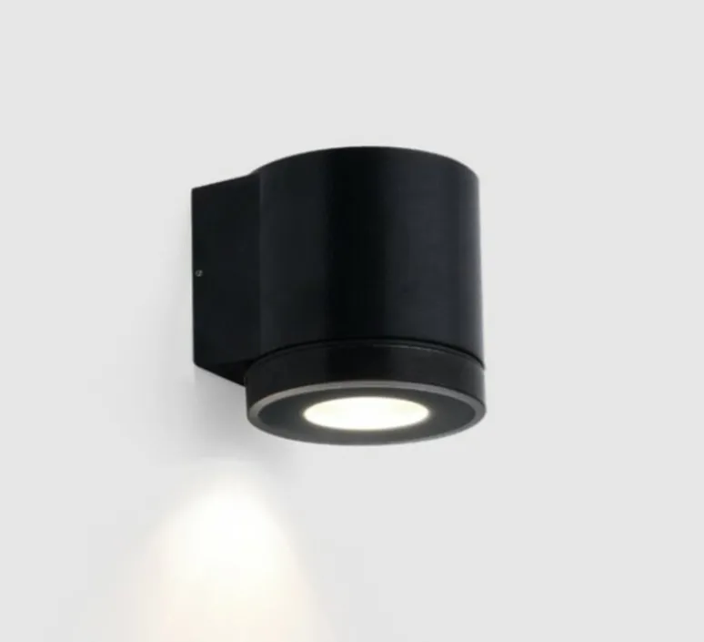 Applique*Wever&Ducré Applique d'extérieur, Tube 1.0 PAR16, , IP65, L8cm, H8cm - noir