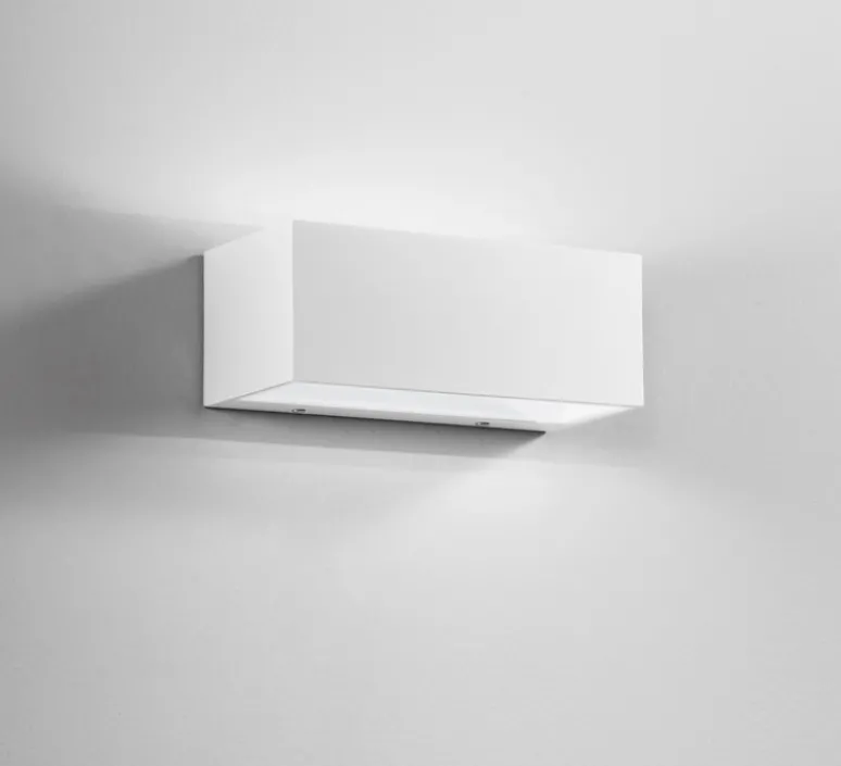 Applique*Nedgis Applique d'extérieur, Twin M, , IP54, LED, 3000-4000K, 2150 lm, L22cm, H8,5cm - blanc