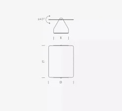 Applique*Nemo Lighting Applique d'extérieur, Volet Pivotant, simple, outdoor, réédition Charlotte Perriand, , IP55, LED, dim, 3000K, 235 lm, L13cm, H17cm - jaune